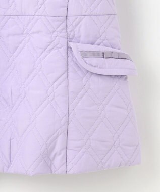 組曲 KIDS 【150-170㎝】中綿キルト コート ラベンダー系