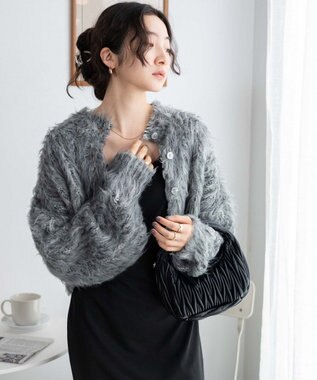 WEGO モンスターニットカーディガン ブラック