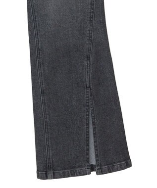 Green Parks ・ＳＵＧＡＲ　ＳＰＯＯＮ　デニムスリットフレアパンツ Black