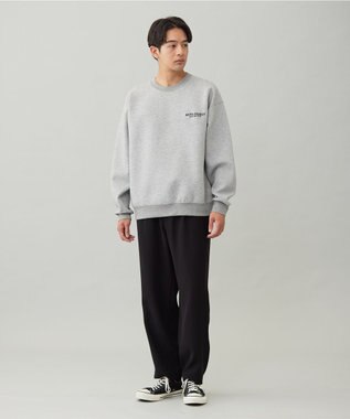 UNFILO MENS 【男女兼用】BEAUTY FORM JERSEY ロゴ クルー グレー