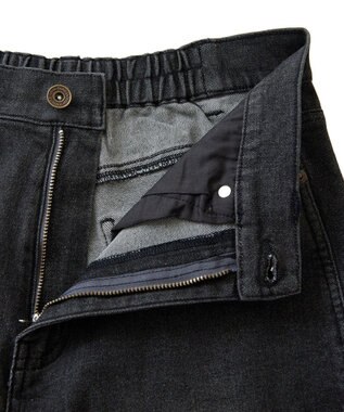 Green Parks ・ＳＵＧＡＲ　ＳＰＯＯＮ　デニムスリットフレアパンツ Black