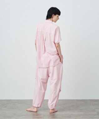 ATON MICRO SHRINK LAWN | オーバーサイズシャツ PINK