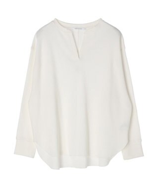 AMERICAN HOLIC スキッパーワッフルプルオーバー Off White