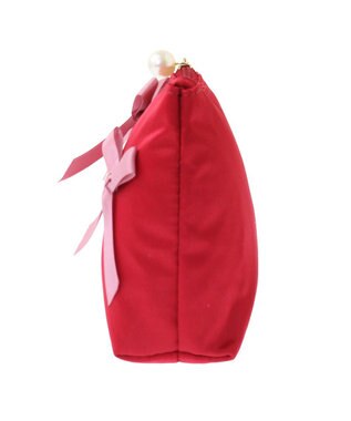 Maison de FLEUR リボンサテンポーチ Red