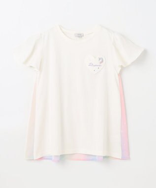 ANY KIDS ひらひら バックシャンTシャツ エクリュ