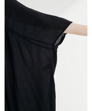 Green Parks Ｉ　レーヨンクレープチュニック Black