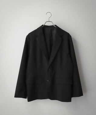 WEGO 【フォーマル/セットアップ対応】シングルテーラードジャケット ブラックストライプ