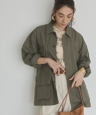 WEGO 【ANGIE VINTAGE】ミリタリー シャツジャケット カーキ