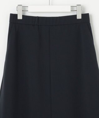 自由区 L 【19号サイズまで展開・セットアップ対応】トリアセダブルクロスフレア スカート ネイビー