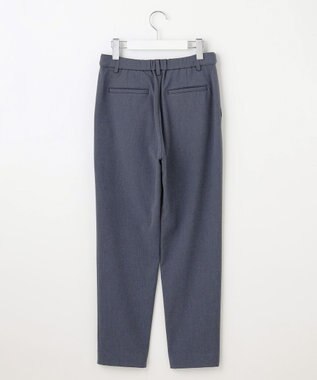 J.PRESS LADIES 【洗える】2way thermoサキソニー テーパード パンツ ネイビーシャンブレー系