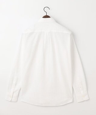 JOSEPH ABBOUD 【イージーケア】オーガニックコットンプリッセ シャツ ホワイト系