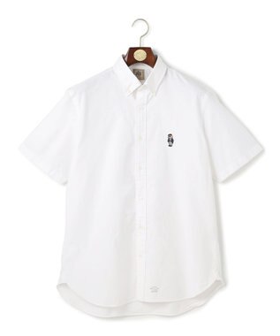 J.PRESS MEN 新デザイン【BULLDOG BOY】オックスフォード 半袖シャツ / B.D. ホワイト系