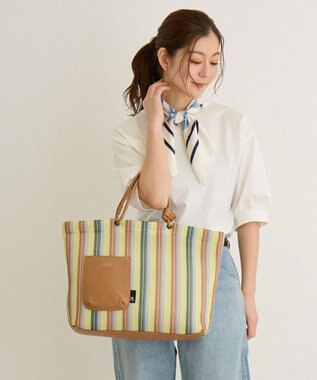 ROOTOTE 1165【手洗い可能】SC.ミディアム.ウエッファ.ストライプ-A 03：イエロー