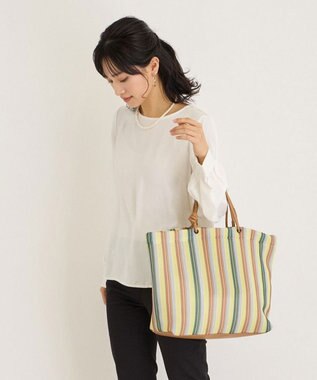 ROOTOTE 1165【手洗い可能】SC.ミディアム.ウエッファ.ストライプ-A 03：イエロー