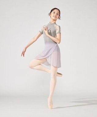 Chacott 【AKANE TAKADA】巻きスカート モーブ