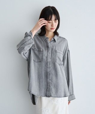 YECCA VECCA 【販売なし】バイオ加工ウ゛ィンテージデニムシャツ