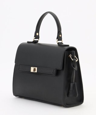 J.PRESS LADIES 【2way】フラップノーブル バッグ ブラック系