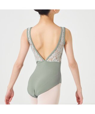 Chacott 【MAY NAGAHISA】ジュニア ノースリーブレオタード シーグリーン