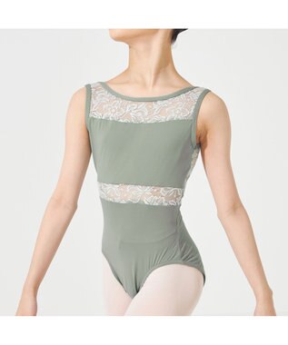 Chacott 【MAY NAGAHISA】ジュニア ノースリーブレオタード シーグリーン