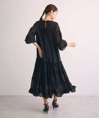 Green Parks ・Ｒａｉｌｍｅオーガンジーワンピース（インナーＯＰ Black