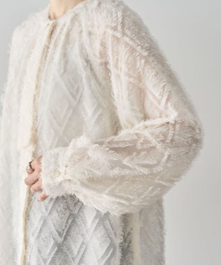 Green Parks Ｏ．フサフサ２ｗａｙボウタイブラウス Off White