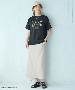 ANY 【MAISON KAYSERコラボ】刺繍ロゴキャップ ベージュ