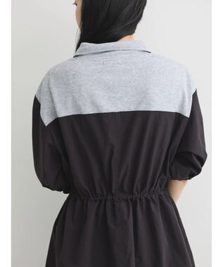 earth music&ecology ハーフＺＩＰミニワンピース Black