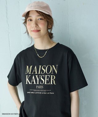 ANY 【MAISON KAYSERコラボ】刺繍ロゴキャップ ベージュ