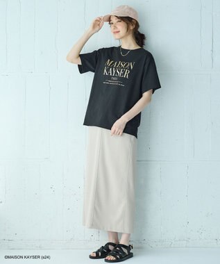 ANY 【MAISON KAYSERコラボ】刺繍ロゴキャップ ベージュ
