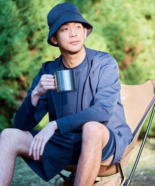 UNFILO MENS UVカット ラッシュパーカー ネイビー