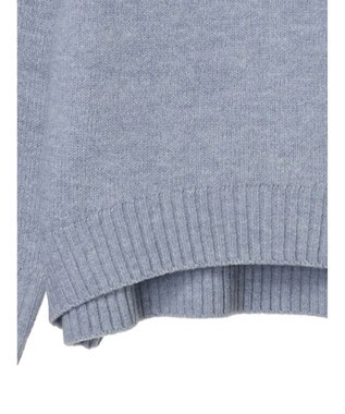 Green Parks ｆｕｗａっとメランジタートルニットプルオーバー Sax