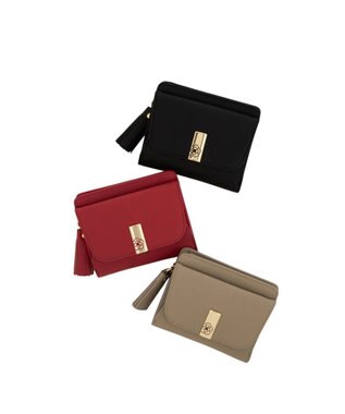 CLATHAS エクセ 外ボックス二つ折り財布 ピンク