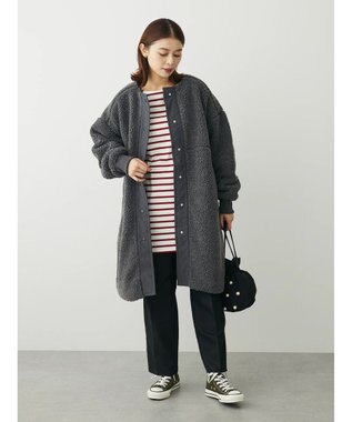 Green Parks 柄テーパードパンツ Black