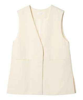 Green Parks きれいシルエットジレ Ivory