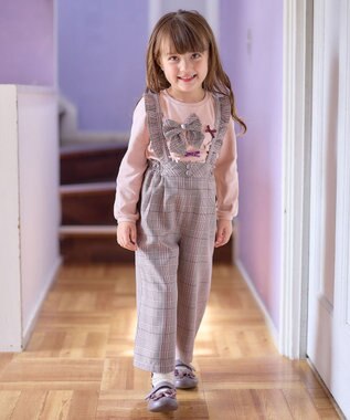 ANY KIDS リボンモチーフ Ｔシャツ ピンク