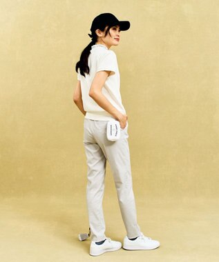23区GOLF 【WOMEN】動きやすさ抜群の新機能「ウエストムーブ」カジュアルパンツ ライトグレー系
