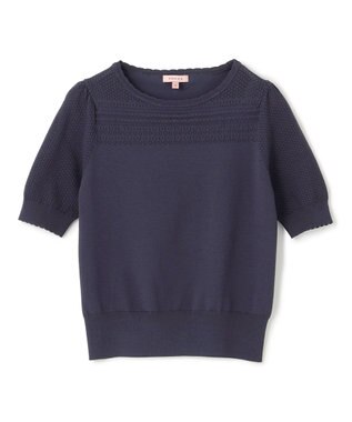 TOCCA MIST KNIT ニットプルオーバー ネイビー系