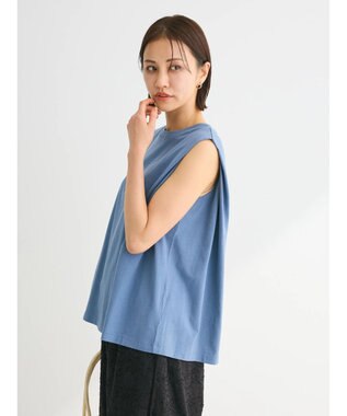 Green Parks ・ＳＵＧＡＲＳＰＯＯＮ【ＣＯＯＬ】タックノースリーブＴＥＥ Blue