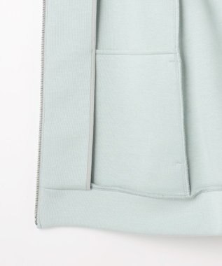 J.PRESS LADIES L ダンボールジャージー パーカー スモーキーミント系