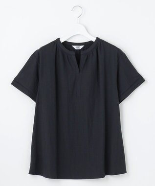 J.PRESS LADIES ナチュラルジャージー カットソー ネイビー系