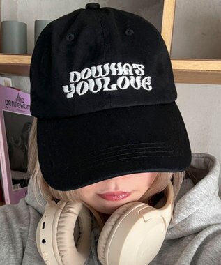 WEGO 【ユニセックス着用ITEM】ウネリロゴツイルキャップ ブラック