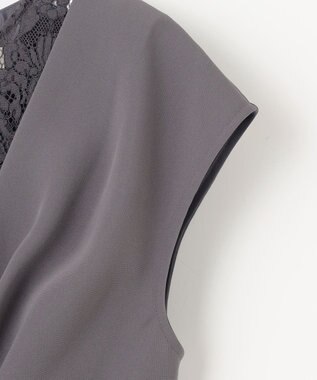 ANY SIS 【Lily Calin】カシュクールタック ドレス スレート