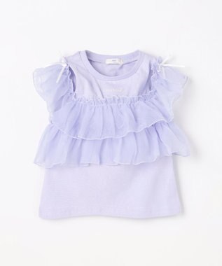 ANY KIDS 3WAY フリルドッキングTシャツ サックスブルー