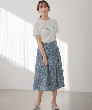 組曲 ロゴ刺繍 Ｔシャツ ホワイト系