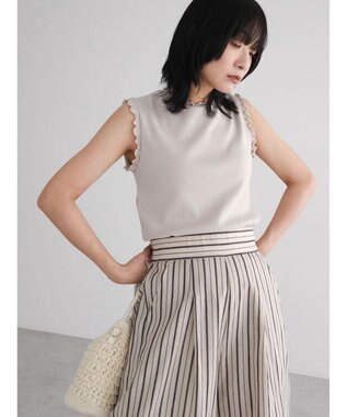 Green Parks ・Ｐｅｔｉｔ　Ｆｌｅｕｒ　メローｓｔリブタンクトップ Beige