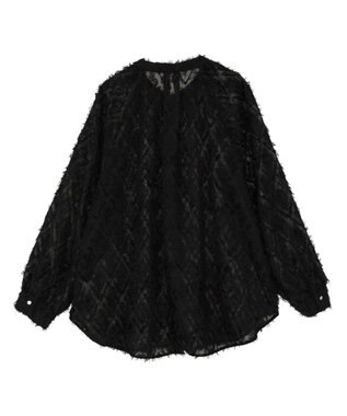 Green Parks Ｏ．フサフサ２ｗａｙボウタイブラウス Black