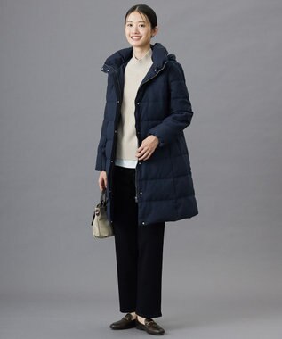 J.PRESS LADIES S 【洗える】裏起毛ストレッチ デニム パンツ ブラック系