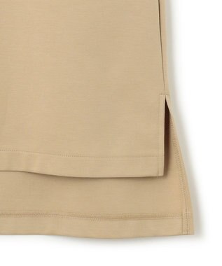 23区 L 【洗える】コンビネーション キャンディースリーブ カットソー ベージュ×ホワイト