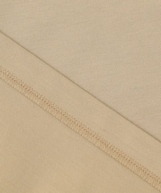 23区 L 【洗える】コンビネーション キャンディースリーブ カットソー ベージュ×ホワイト