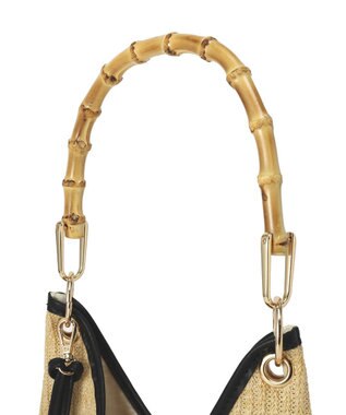 YECCA VECCA 【A4対応】チャーム付き2wayショルダーバッグ Black